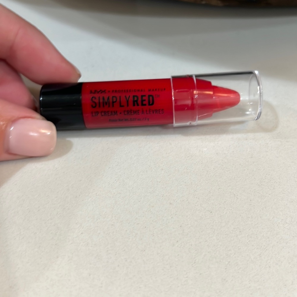 NYX Lip cream! Never used! Beautified red color. Color is Russian Roulette